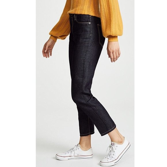 Current/Elliott The Vintage Cropped High Rise Slim Leg Jeans / Size 27 / Denuded - Picture 2 of 9